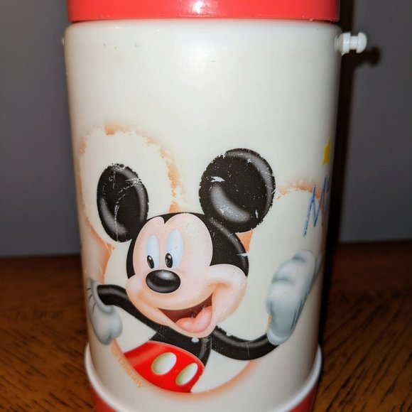 VTG Disney Mickey Mouse Minnie Mouse Insulated Bottle With Cross Body Strap. - Picture 3 of 10